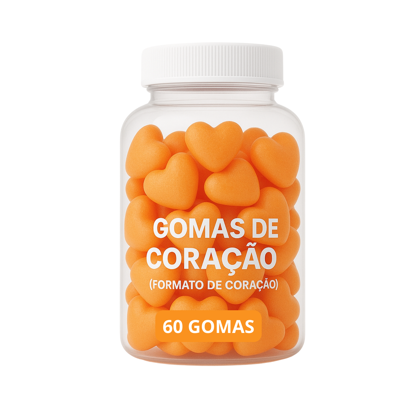 Terceirização de Gummies Memória e Foco CORAÇÃO (500-1000 unidades) 60 gomas