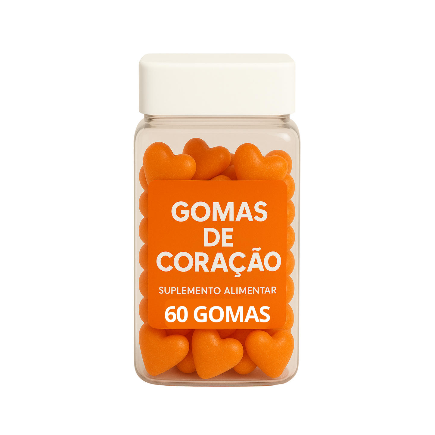 Terceirização de Gummies Memória e Foco CORAÇÃO (500-1000 unidades) 60 gomas