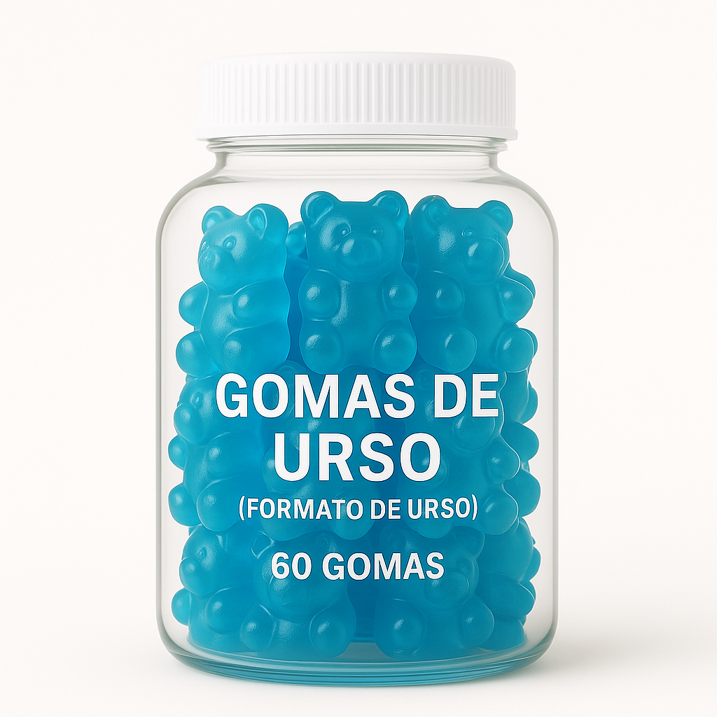 Terceirização de Gummies Foco e Memória URSO (500-1000 unidades) 60 gomas
