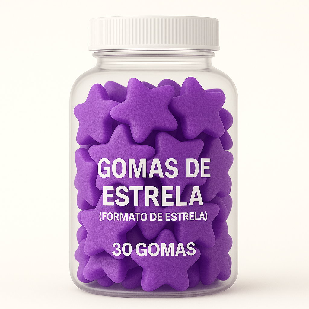 Terceirização de Gummies de Pré-Treino ESTRELA (500-1000 unidades) 30 gomas