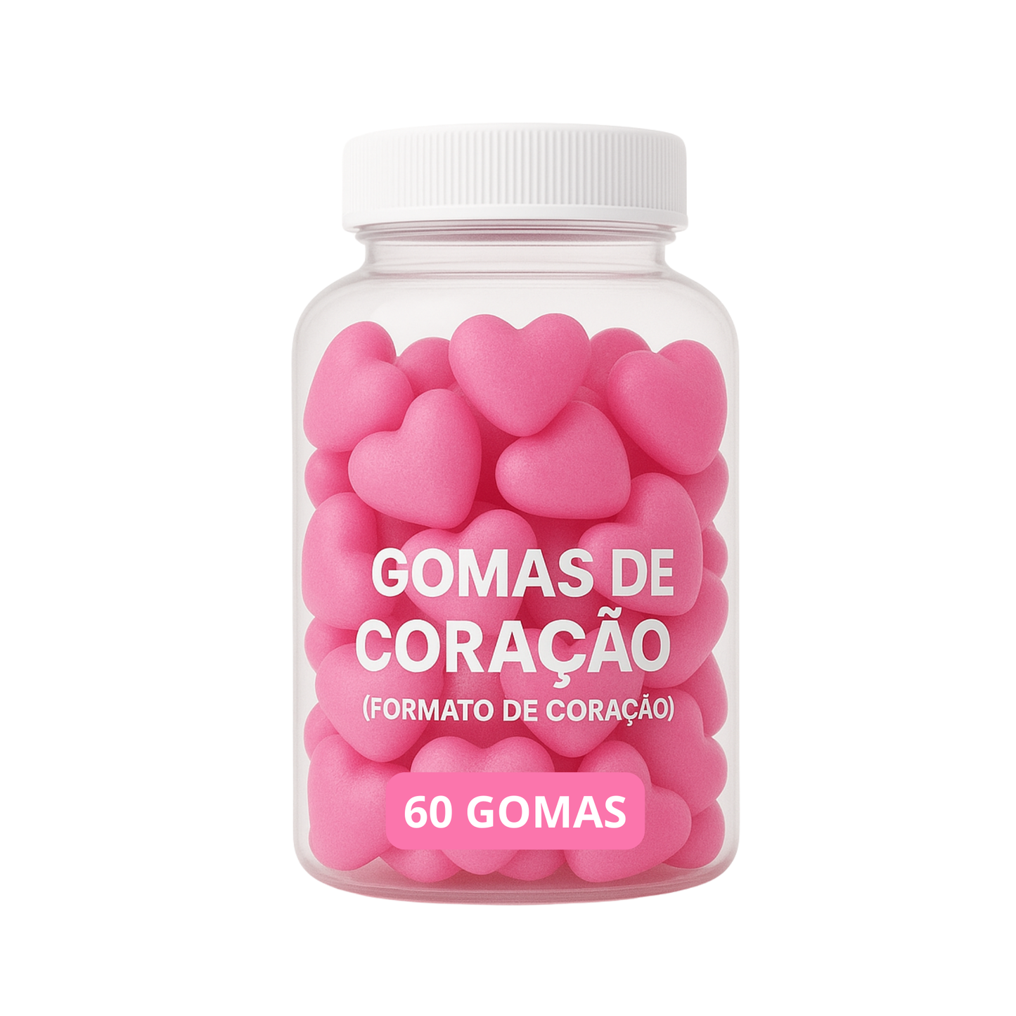 Terceirização de Gummies Memória e Foco CORAÇÃO (500-1000 unidades) 60 gomas