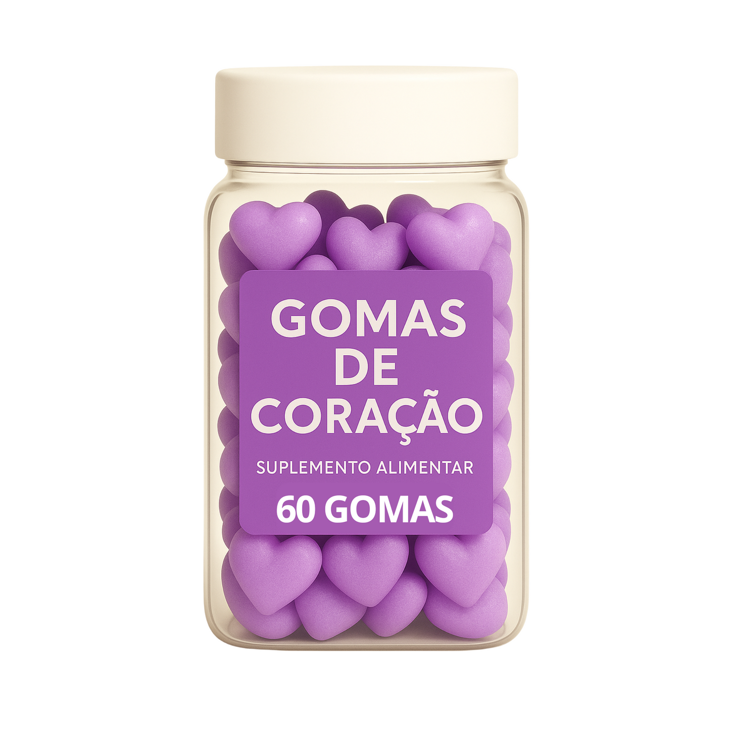 Terceirização de Gummies Memória e Foco CORAÇÃO (500-1000 unidades) 60 gomas