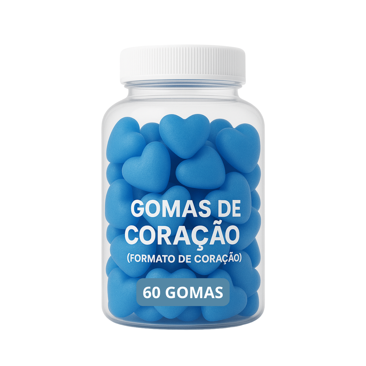 Terceirização de Gummies Memória e Foco CORAÇÃO (500-1000 unidades) 60 gomas
