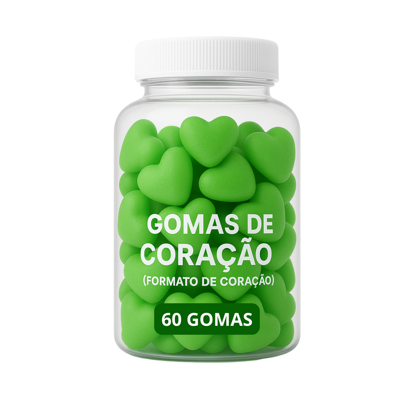 Terceirização de Gummies Memória e Foco CORAÇÃO (500-1000 unidades) 60 gomas