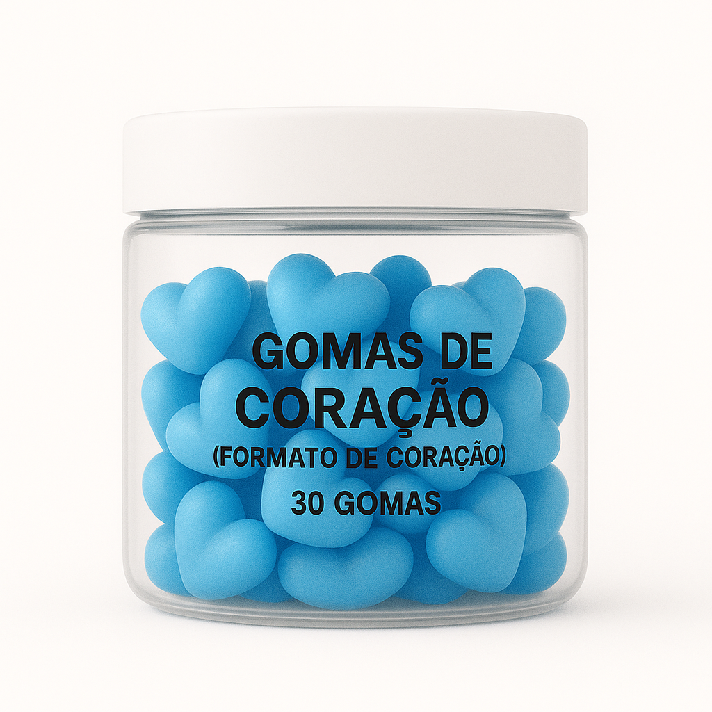 Terceirização de Gummies de Pré-Treino CORAÇÃO (500-1000 unidades) 30 gomas