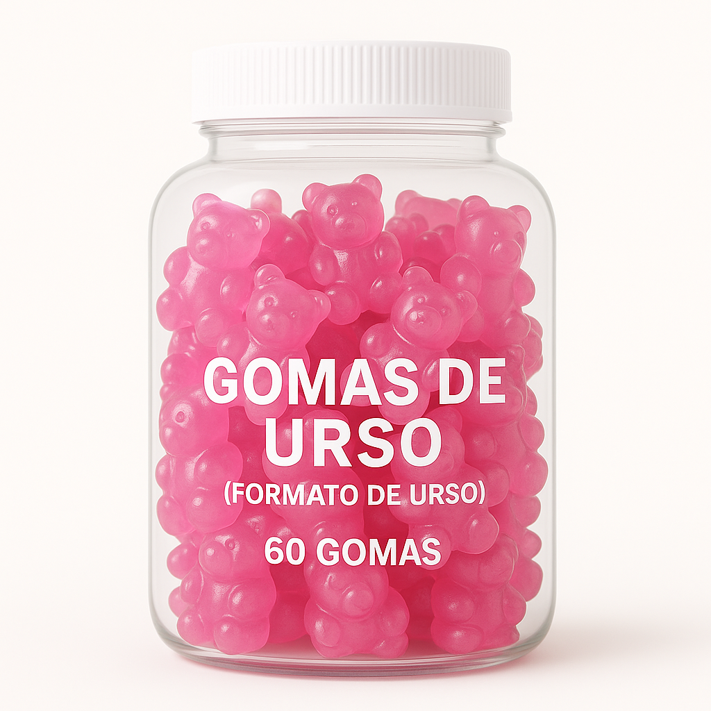 Terceirização de Gummies Foco e Memória URSO (500-1000 unidades) 60 gomas