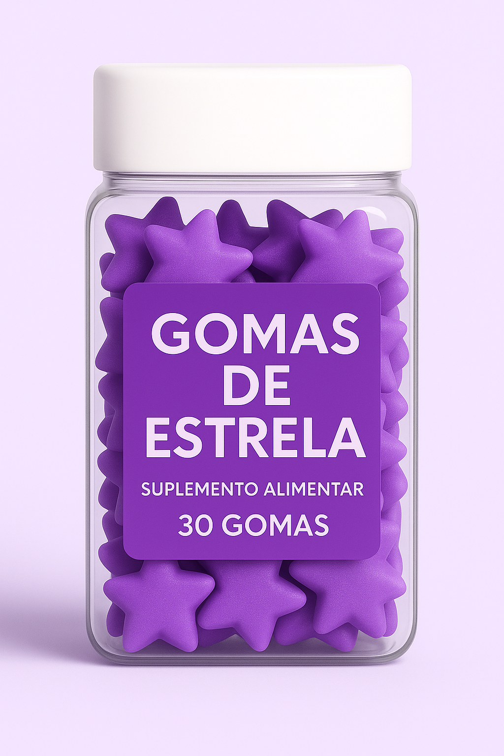 Terceirização de Gummies de Pré-Treino ESTRELA (500-1000 unidades) 30 gomas