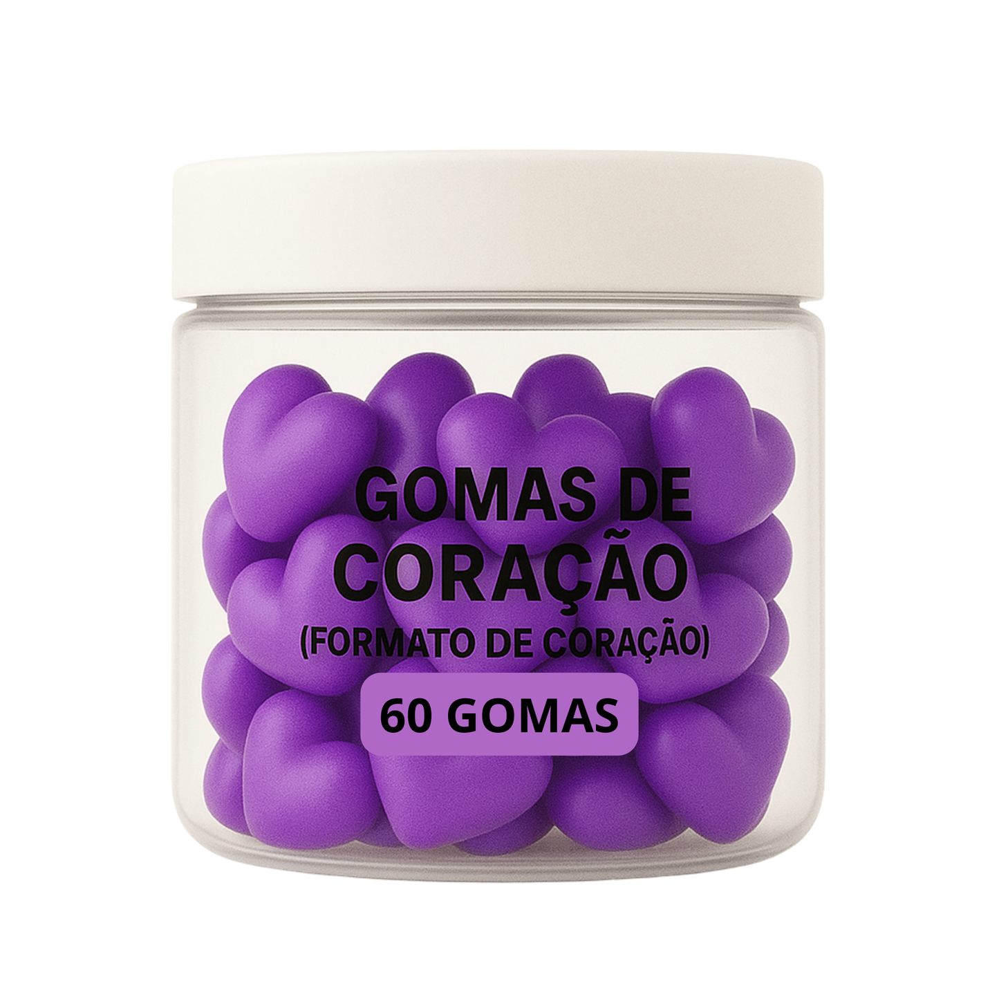Terceirização de Gummies Memória e Foco CORAÇÃO (500-1000 unidades) 60 gomas