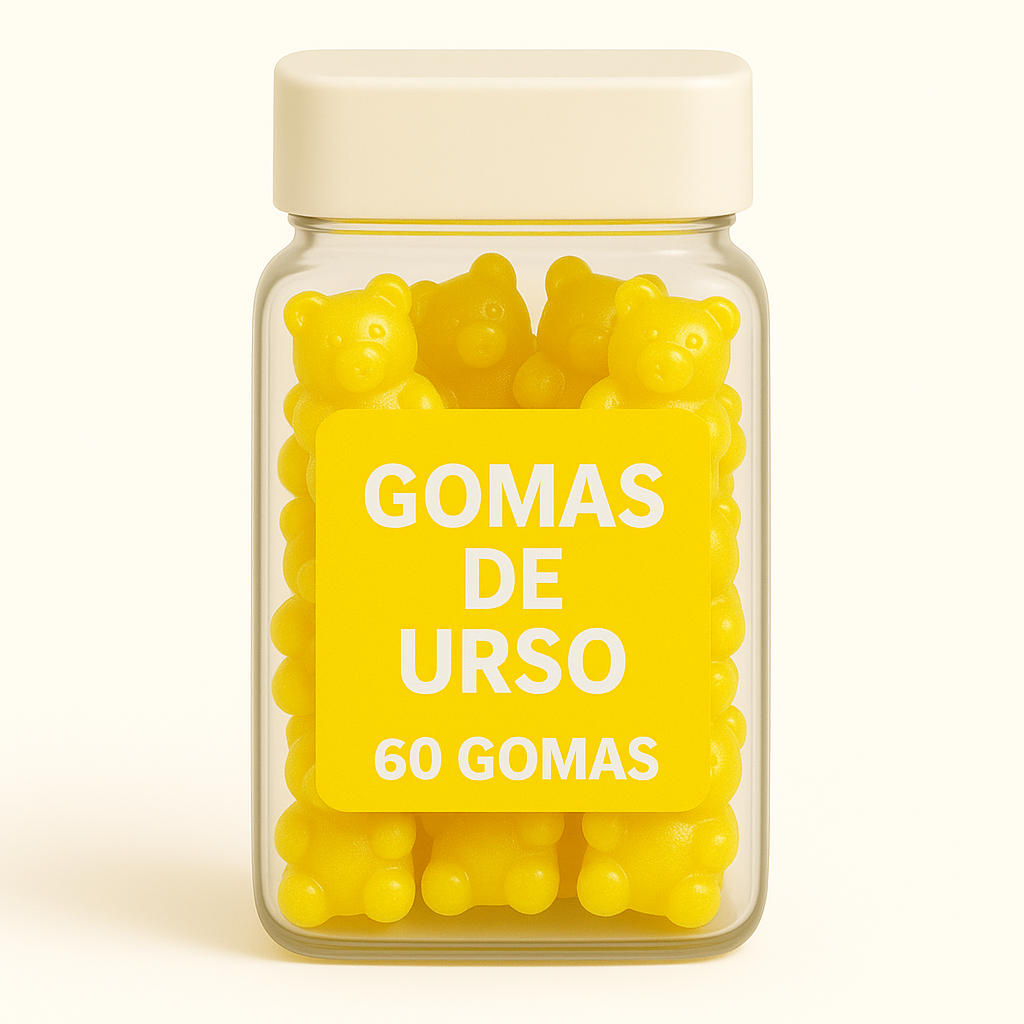 Terceirização de Gummies Foco e Memória URSO (500-1000 unidades) 60 gomas