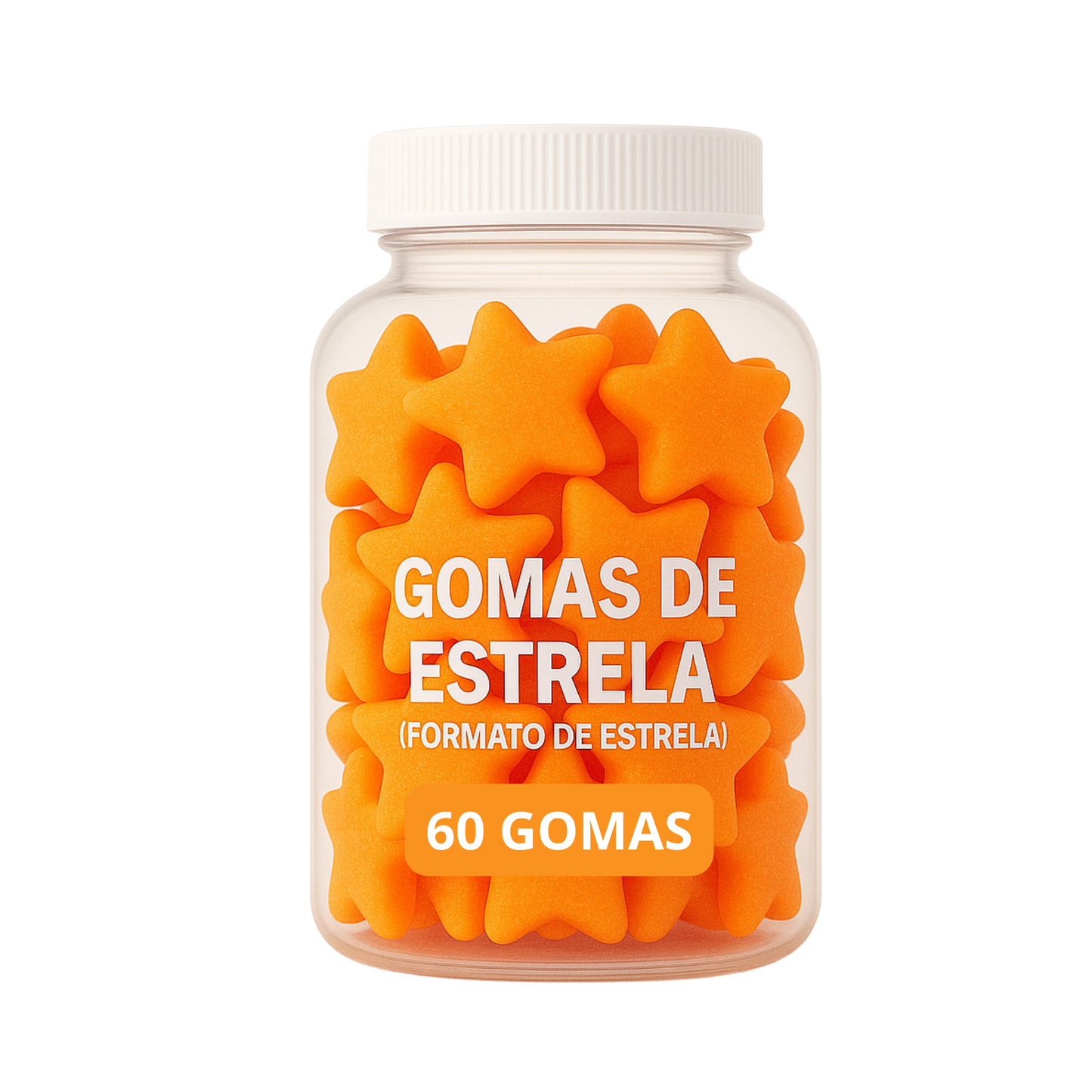 Terceirização de Gummies de Creatina ESTRELA (500-1000 unidades) 60 gomas