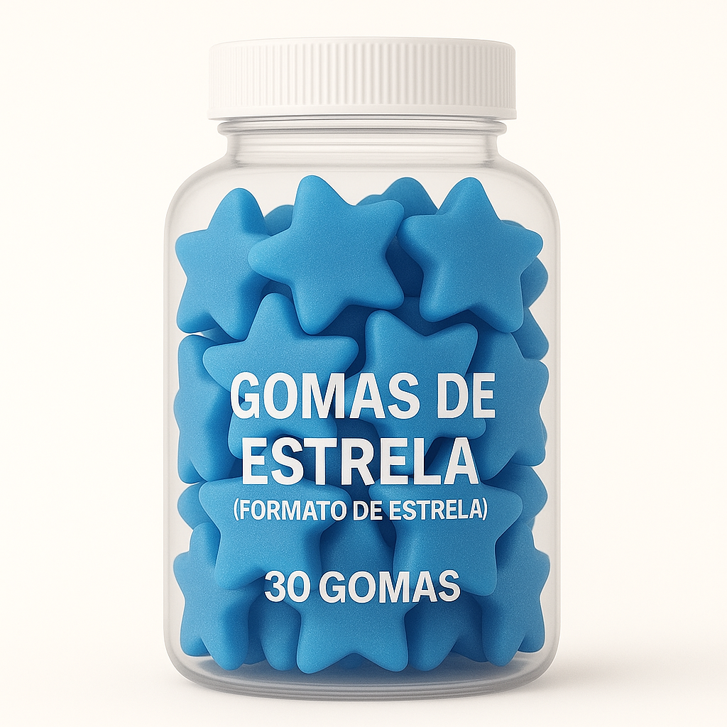 Terceirização de Gummies de Pré-Treino ESTRELA (500-1000 unidades) 30 gomas
