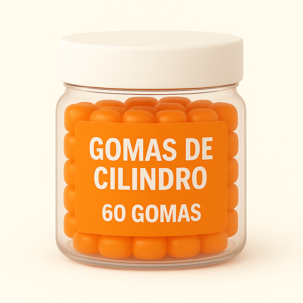 Terceirização de Gummies Memória e Foco CILINDRO (500-1000 unidades) 60 gomas