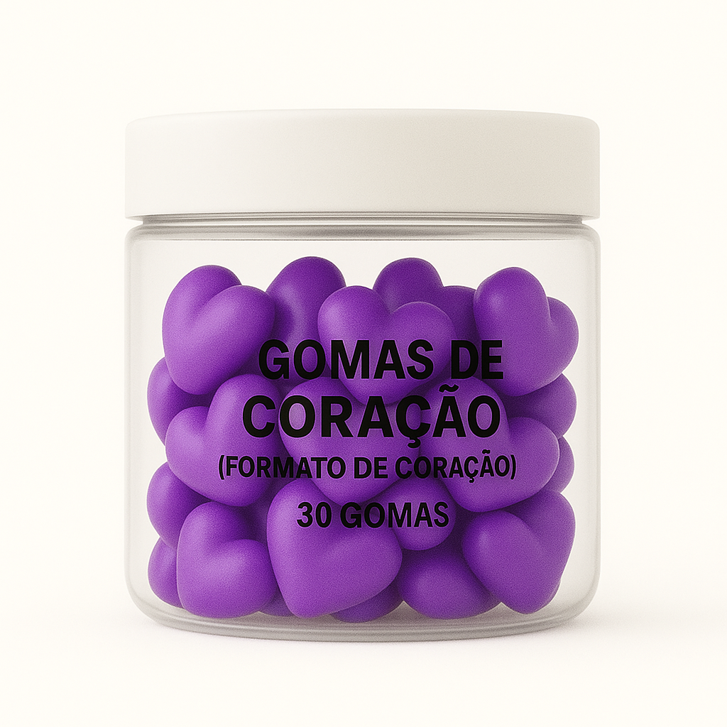 Terceirização de Gummies de Pré-Treino CORAÇÃO (500-1000 unidades) 30 gomas