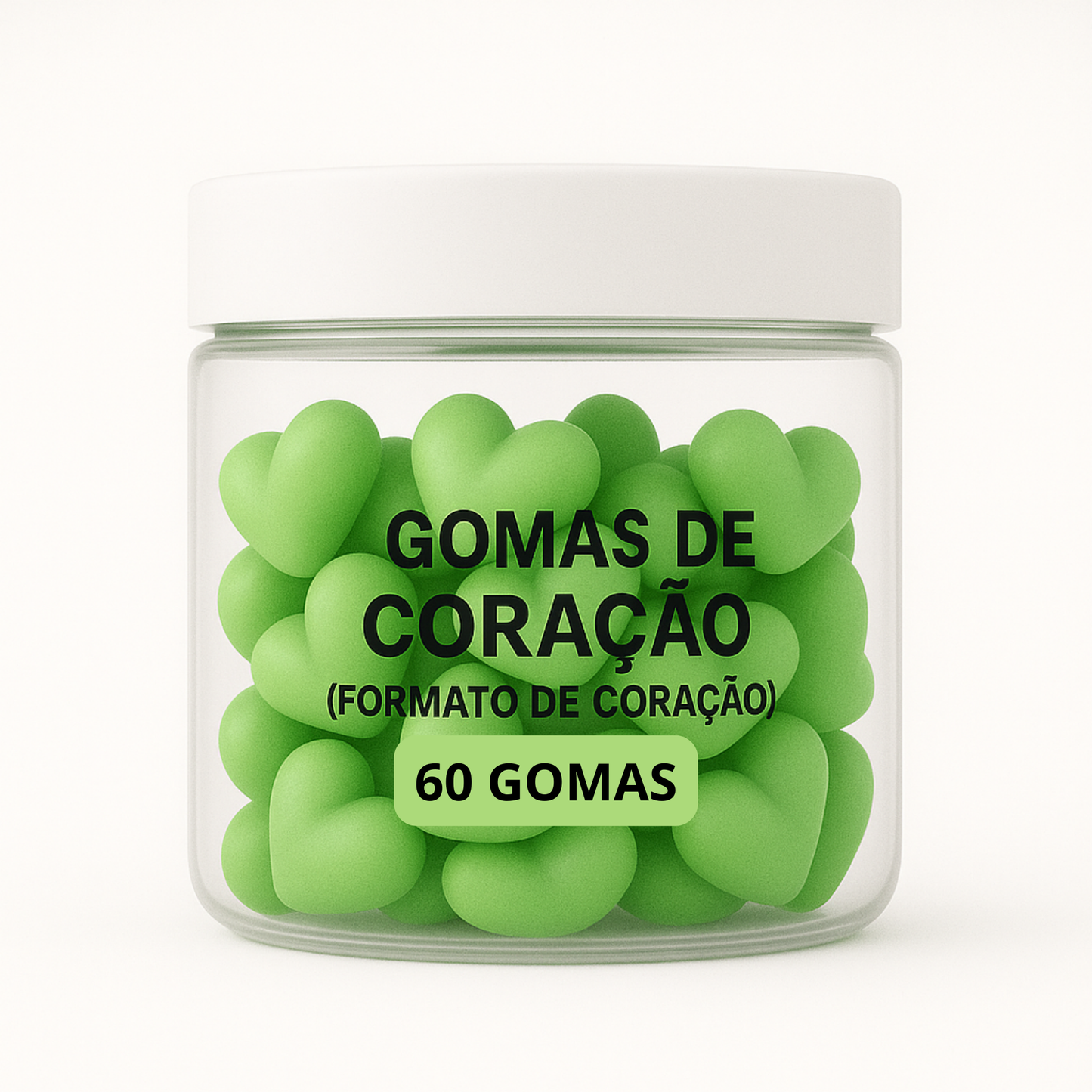 Terceirização de Gummies Memória e Foco CORAÇÃO (500-1000 unidades) 60 gomas