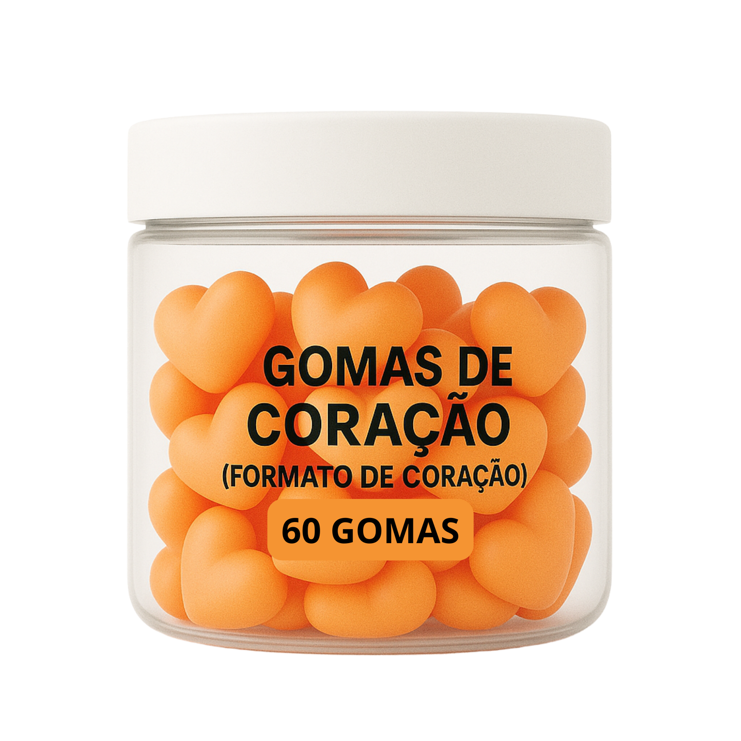 Terceirização de Gummies Memória e Foco CORAÇÃO (500-1000 unidades) 60 gomas
