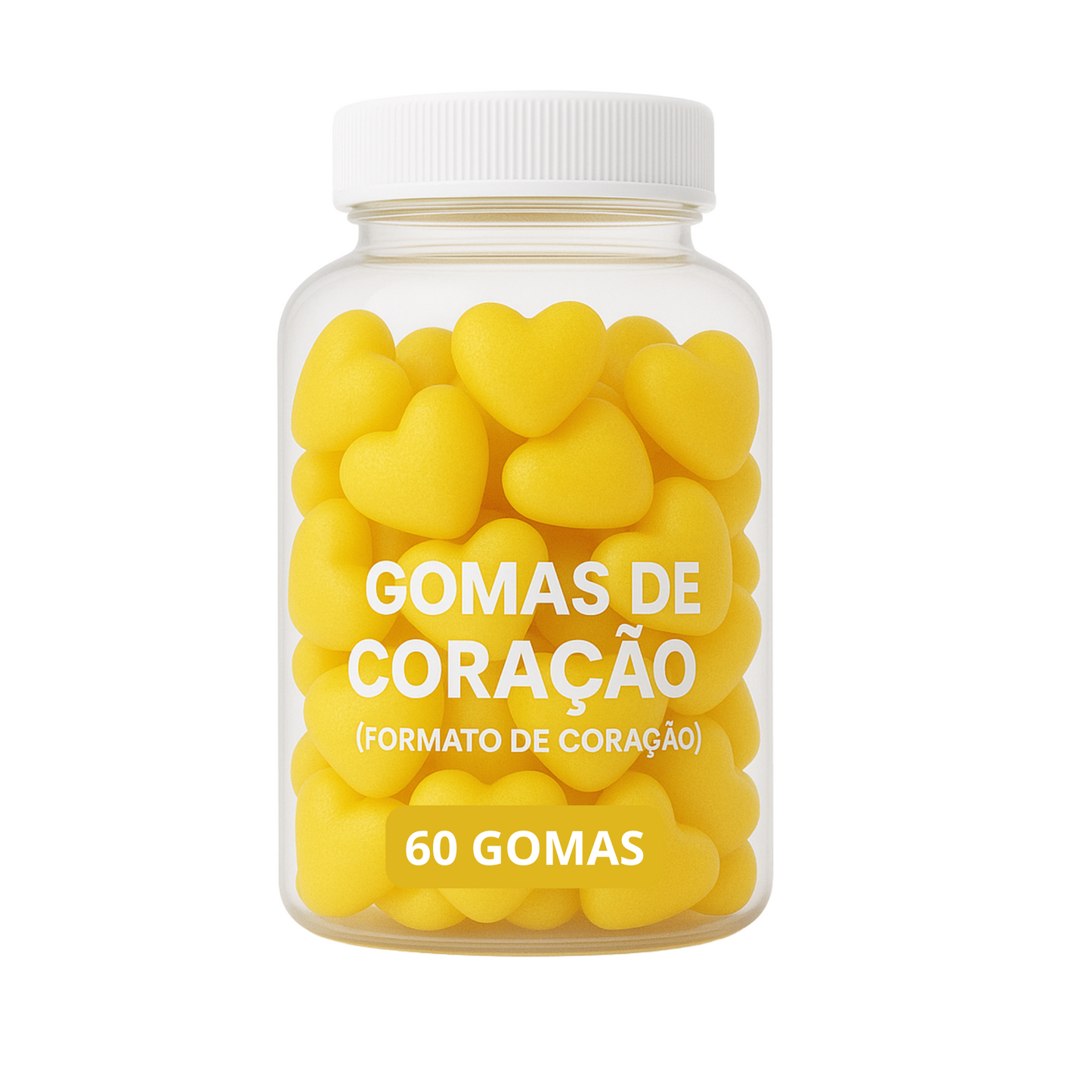 Terceirização de Gummies Memória e Foco CORAÇÃO (500-1000 unidades) 60 gomas