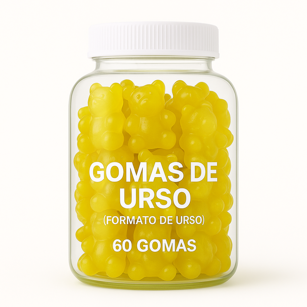 Terceirização de Gummies Foco e Memória URSO (500-1000 unidades) 60 gomas