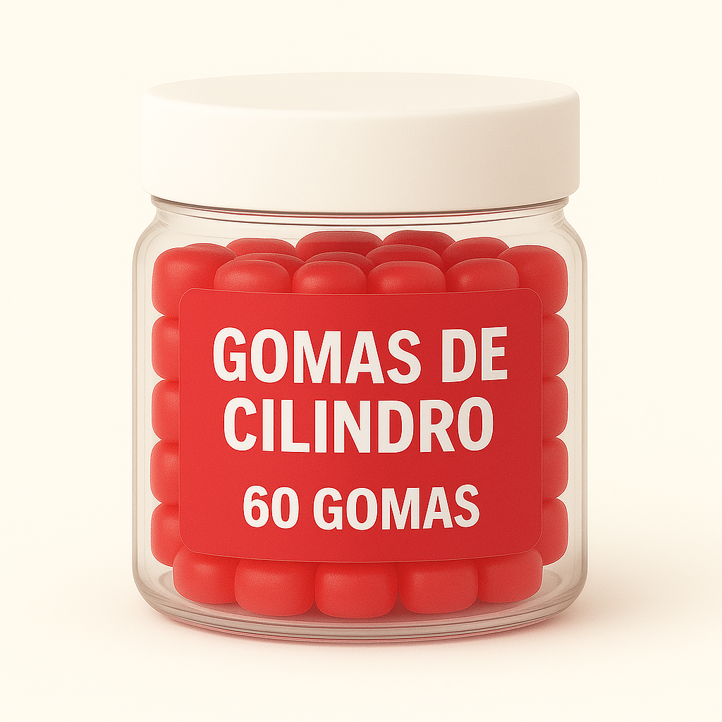 Terceirização de Gummies Memória e Foco CILINDRO (500-1000 unidades) 60 gomas