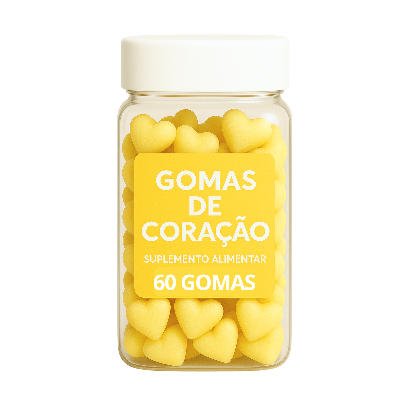 Terceirização de Gummies Memória e Foco CORAÇÃO (500-1000 unidades) 60 gomas