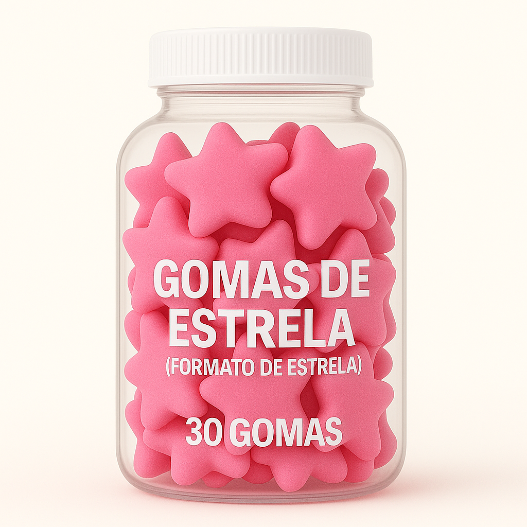 Terceirização de Gummies de Pré-Treino ESTRELA (500-1000 unidades) 30 gomas
