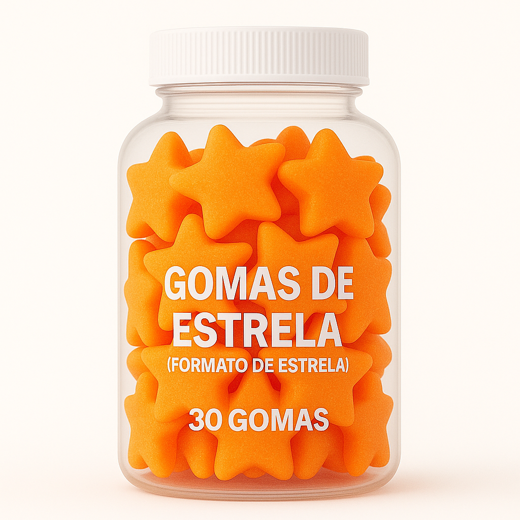 Terceirização de Gummies de Pré-Treino ESTRELA (500-1000 unidades) 30 gomas