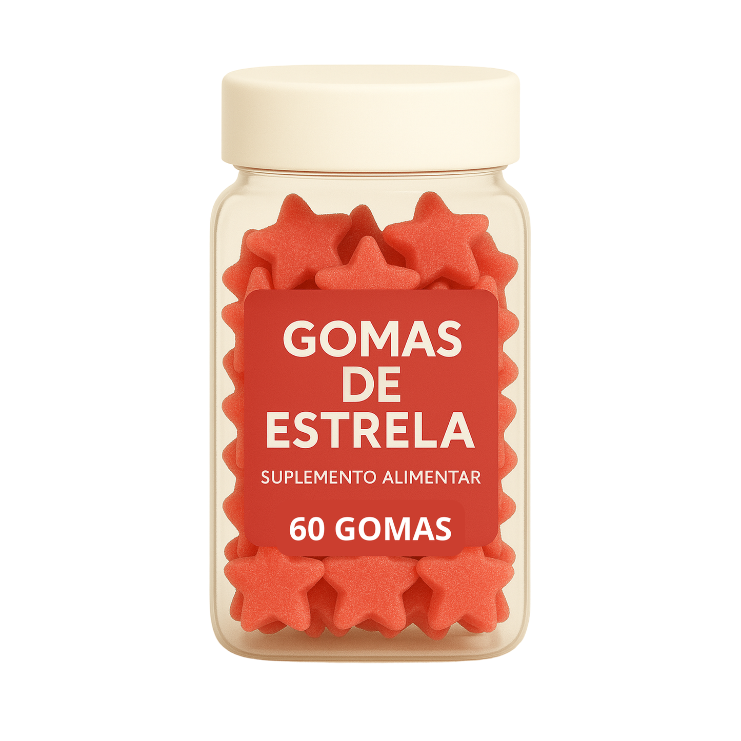 Terceirização de Gummies de Creatina ESTRELA (500-1000 unidades) 60 gomas
