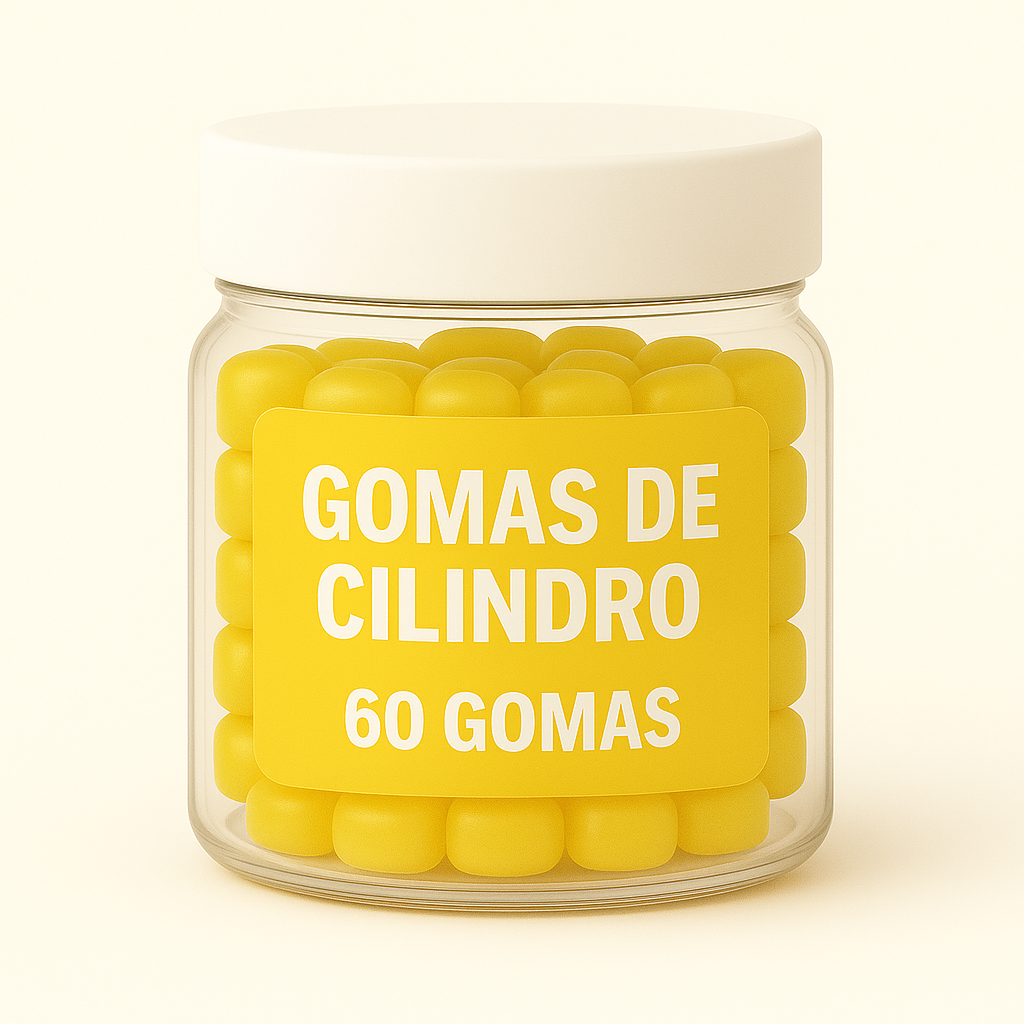 Terceirização de Gummies Memória e Foco CILINDRO (500-1000 unidades) 60 gomas