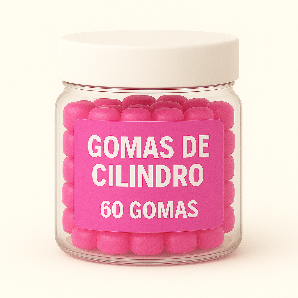 Terceirização de Gummies Memória e Foco CILINDRO (500-1000 unidades) 60 gomas