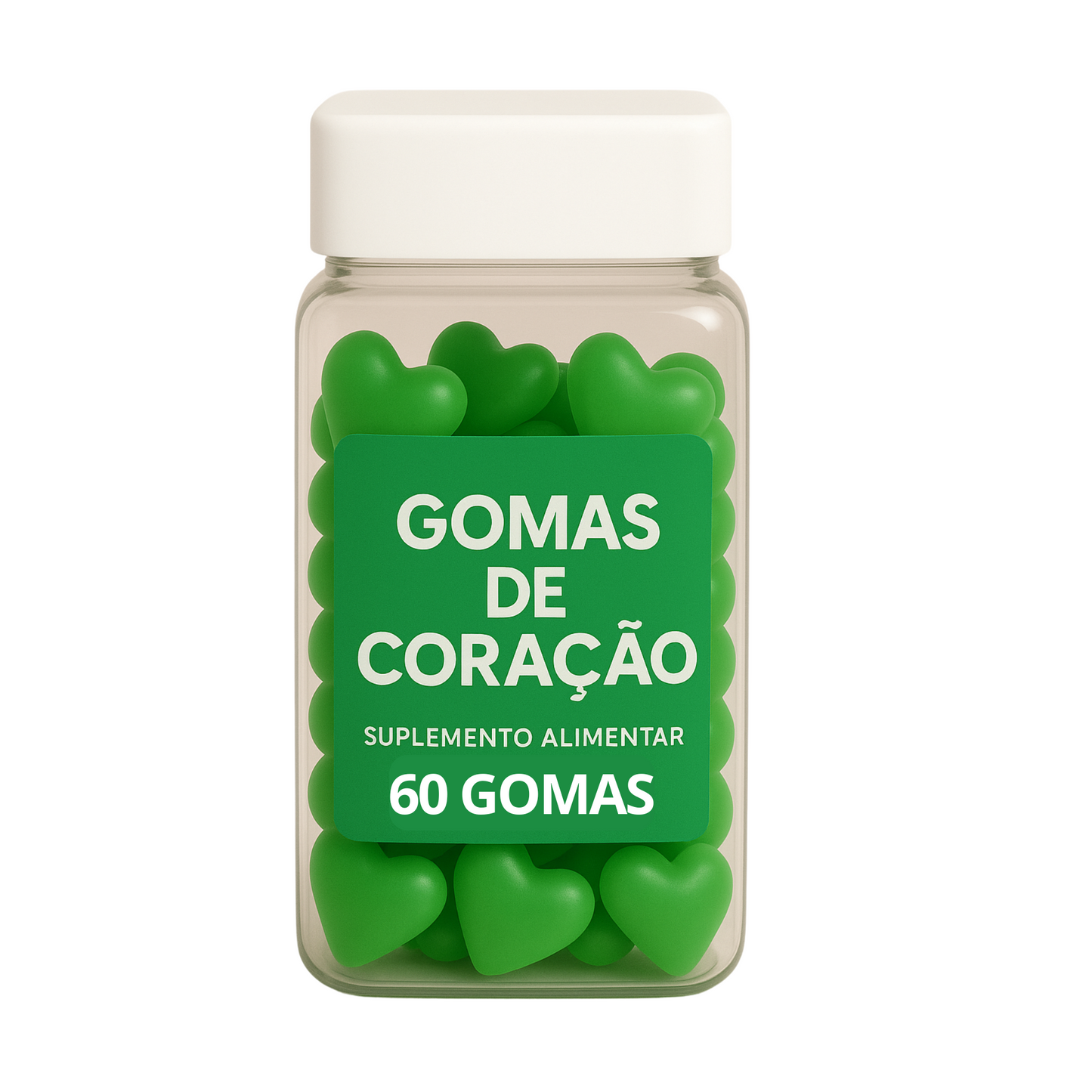 Terceirização de Gummies Memória e Foco CORAÇÃO (500-1000 unidades) 60 gomas