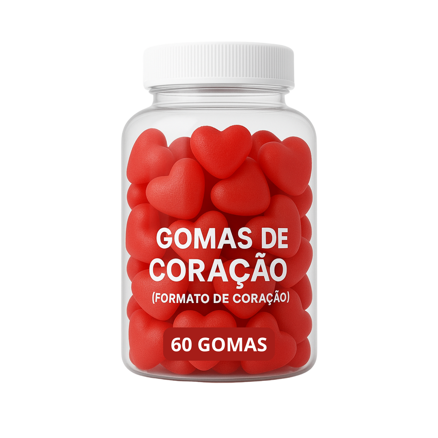 Terceirização de Gummies Memória e Foco CORAÇÃO (500-1000 unidades) 60 gomas