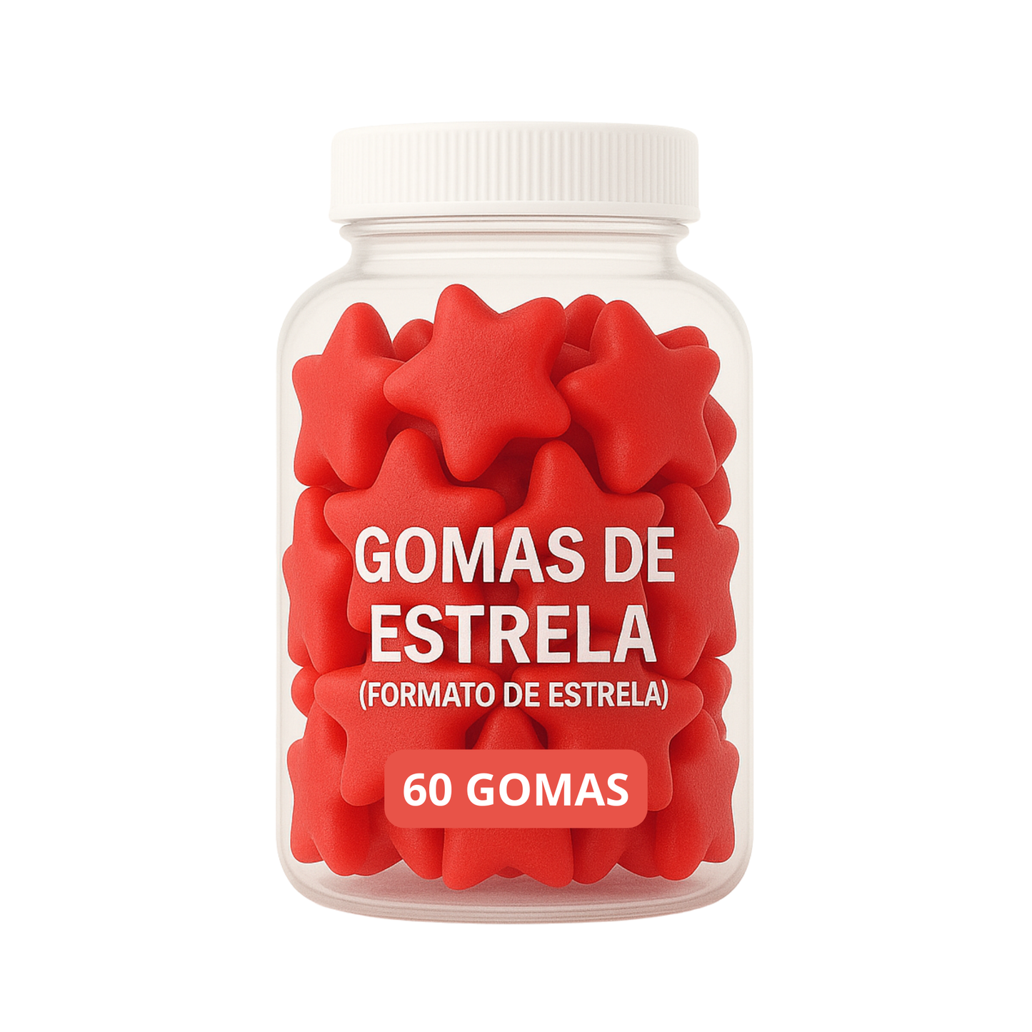 Terceirização de Gummies de Creatina ESTRELA (500-1000 unidades) 60 gomas