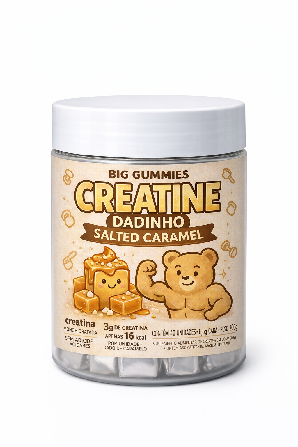 Big Gummies Dadinho Salted Caramel Creatina