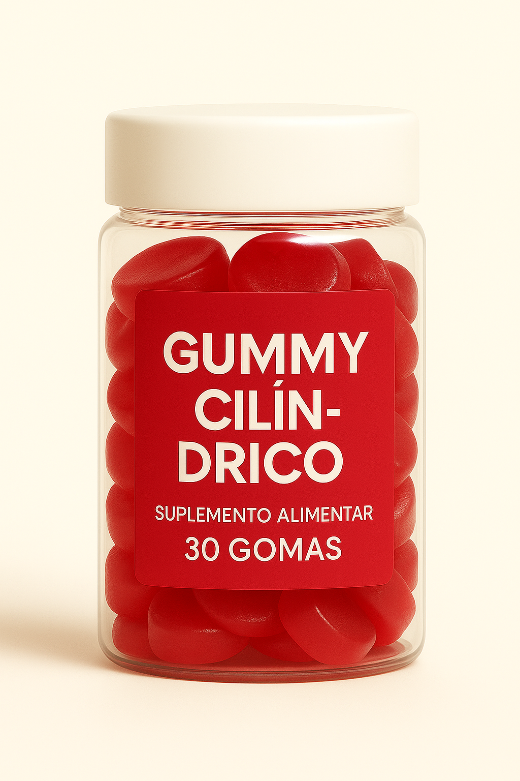 Terceirização de Gummies Rejuvenescimento CILINDRO (500-1000 unidades) 30 gomas