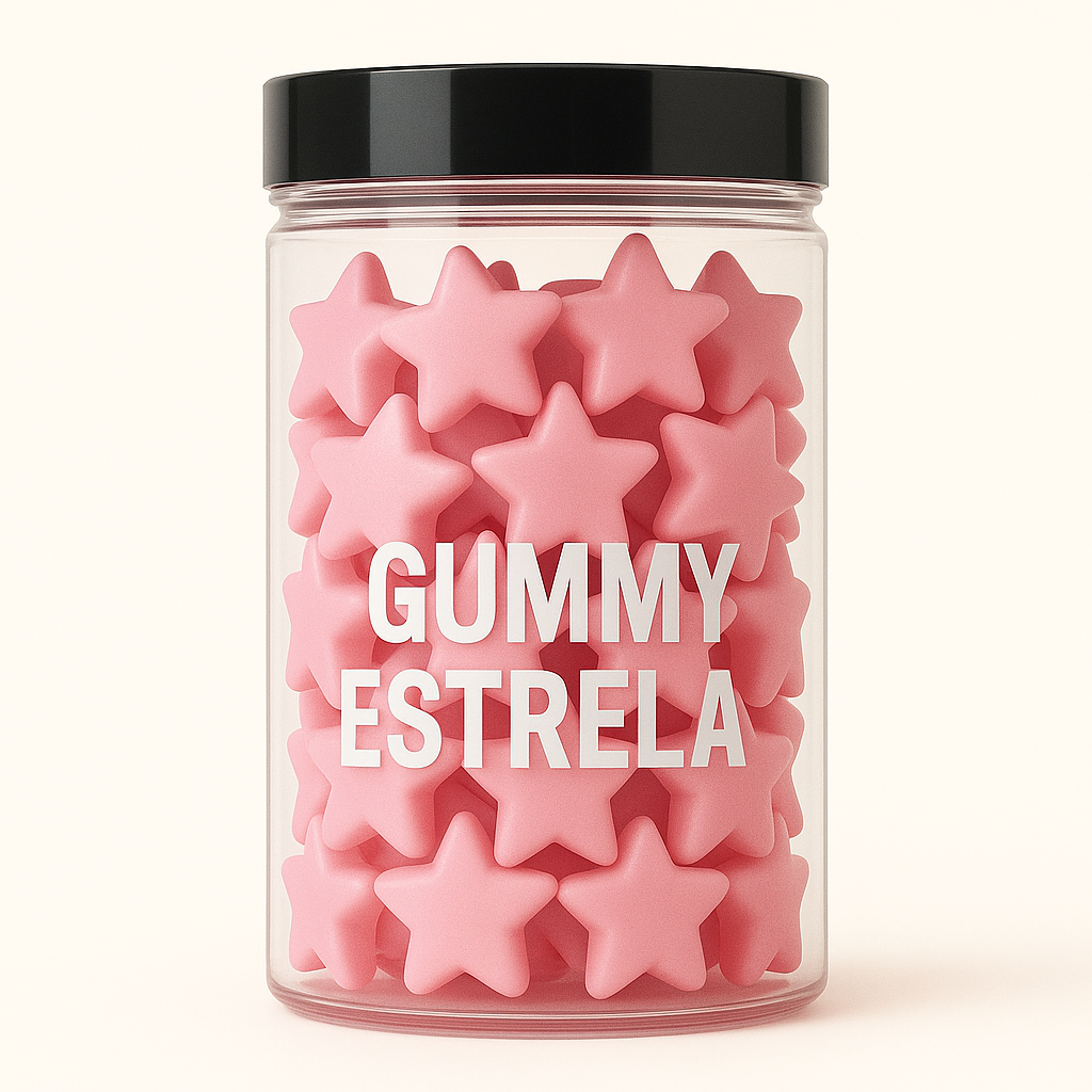 Terceirização de Gummies de Whey ESTRELA (500-1000 unidades) 120 gomas