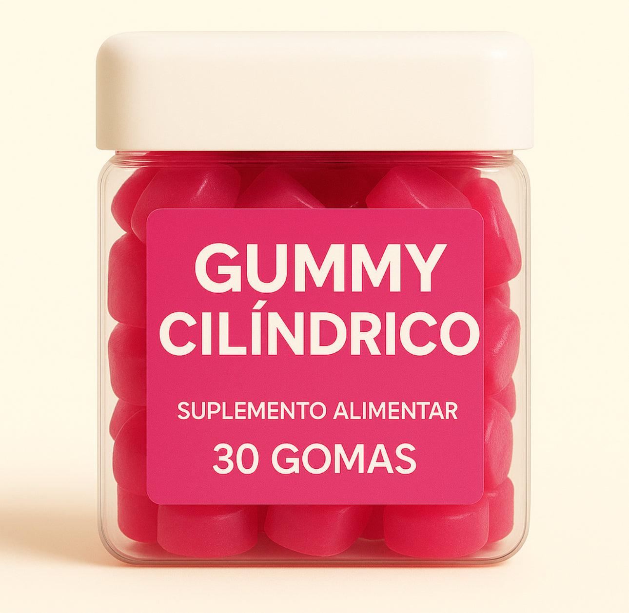Terceirização de Gummies Rejuvenescimento CILINDRO (500-1000 unidades) 30 gomas