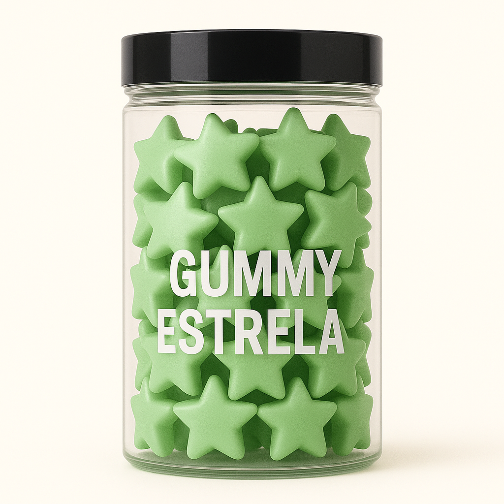 Terceirização de Gummies de Whey ESTRELA (500-1000 unidades) 120 gomas