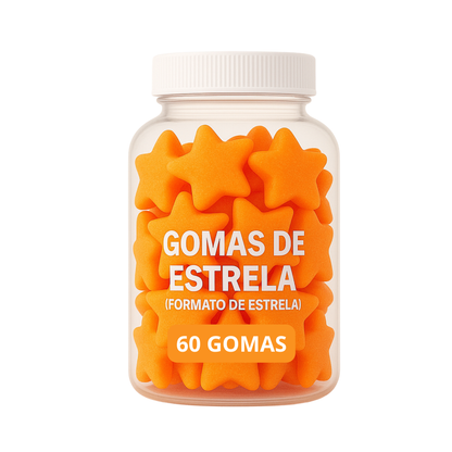 Terceirização de Gummies de Creatina ESTRELA (500-1000 unidades) 60 gomas