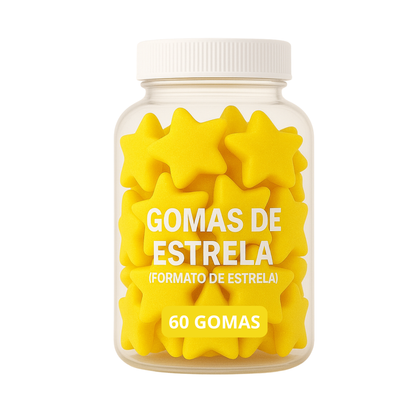Terceirização de Gummies de Creatina ESTRELA (500-1000 unidades) 60 gomas