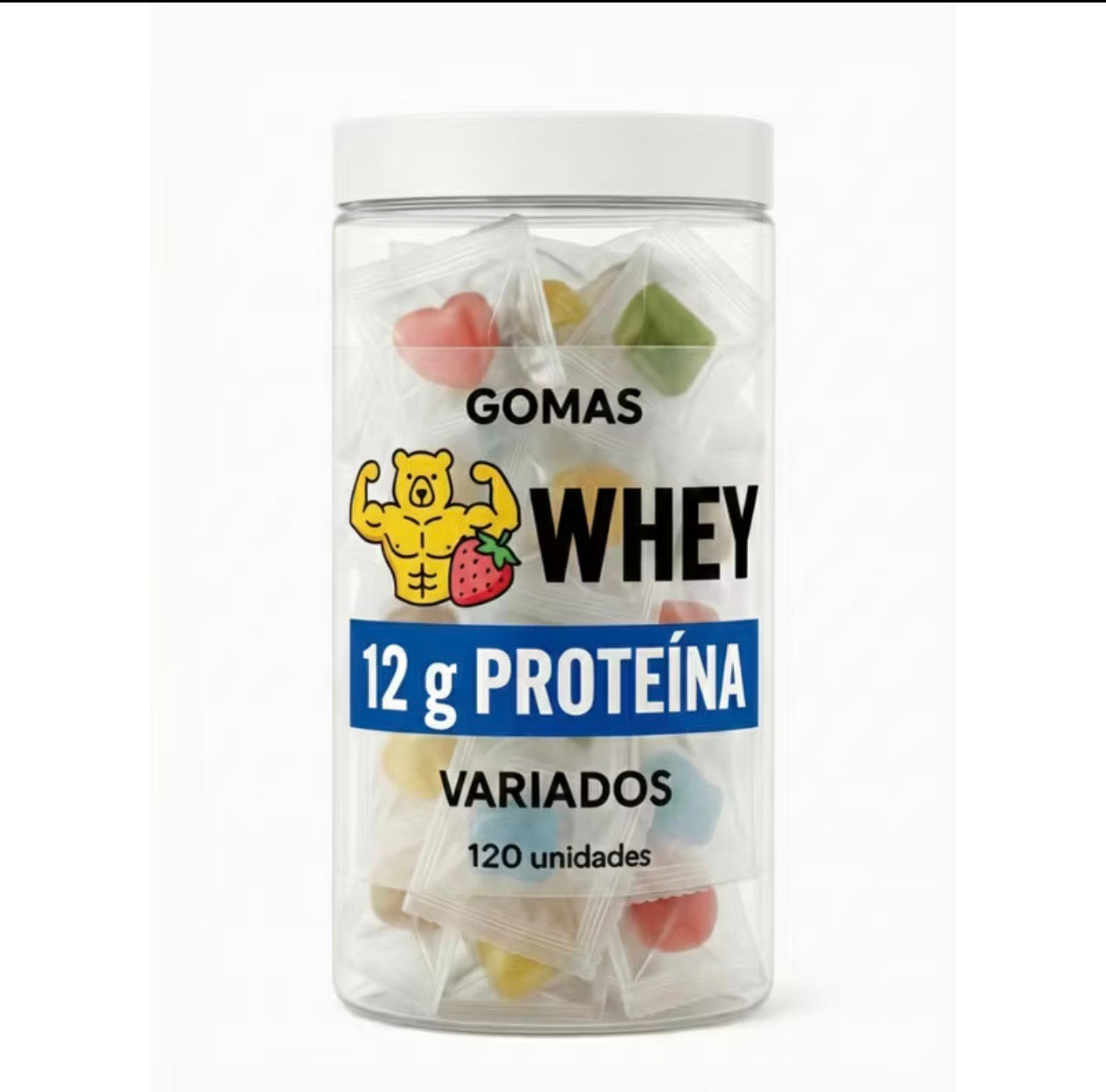 Big Gummies Sabores Variados Whey Protein, Creatina e Cabelo, Pele & Unhas