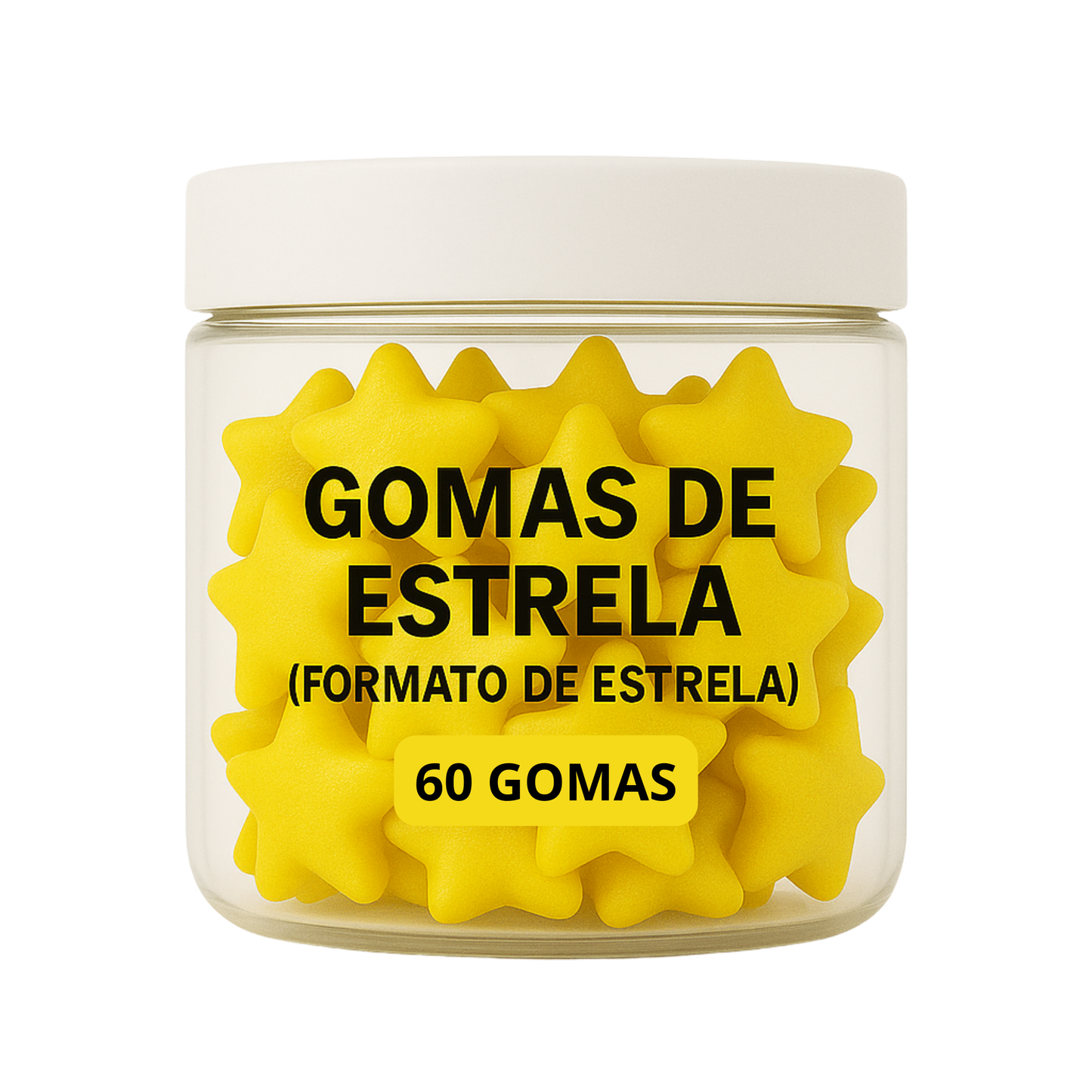 Terceirização de Gummies de Creatina ESTRELA (500-1000 unidades) 60 gomas