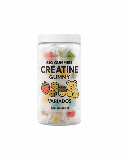 Big Gummies Sabores Variados Whey Protein, Creatina e Cabelo, Pele & Unhas