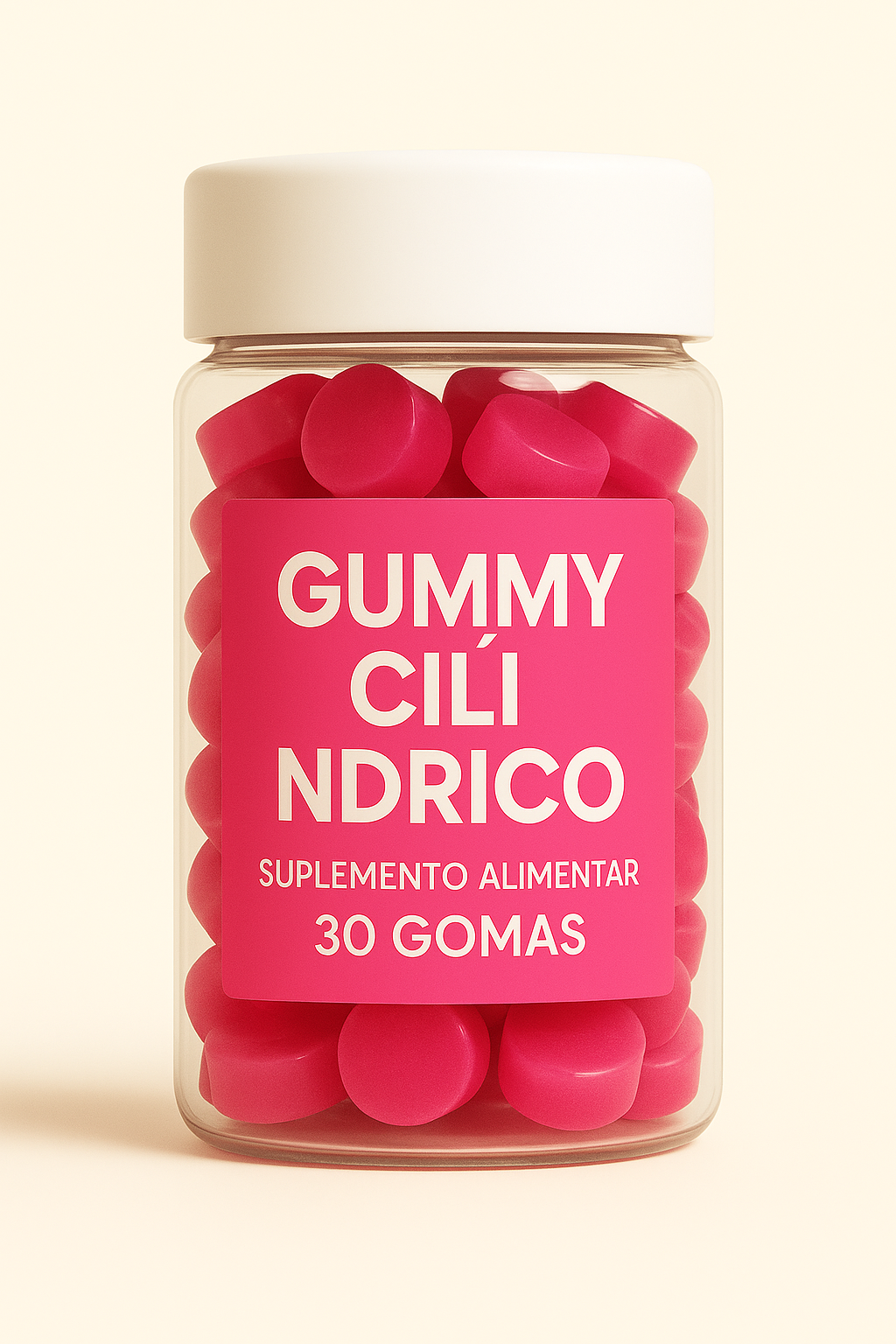Terceirização de Gummies Rejuvenescimento CILINDRO (500-1000 unidades) 30 gomas