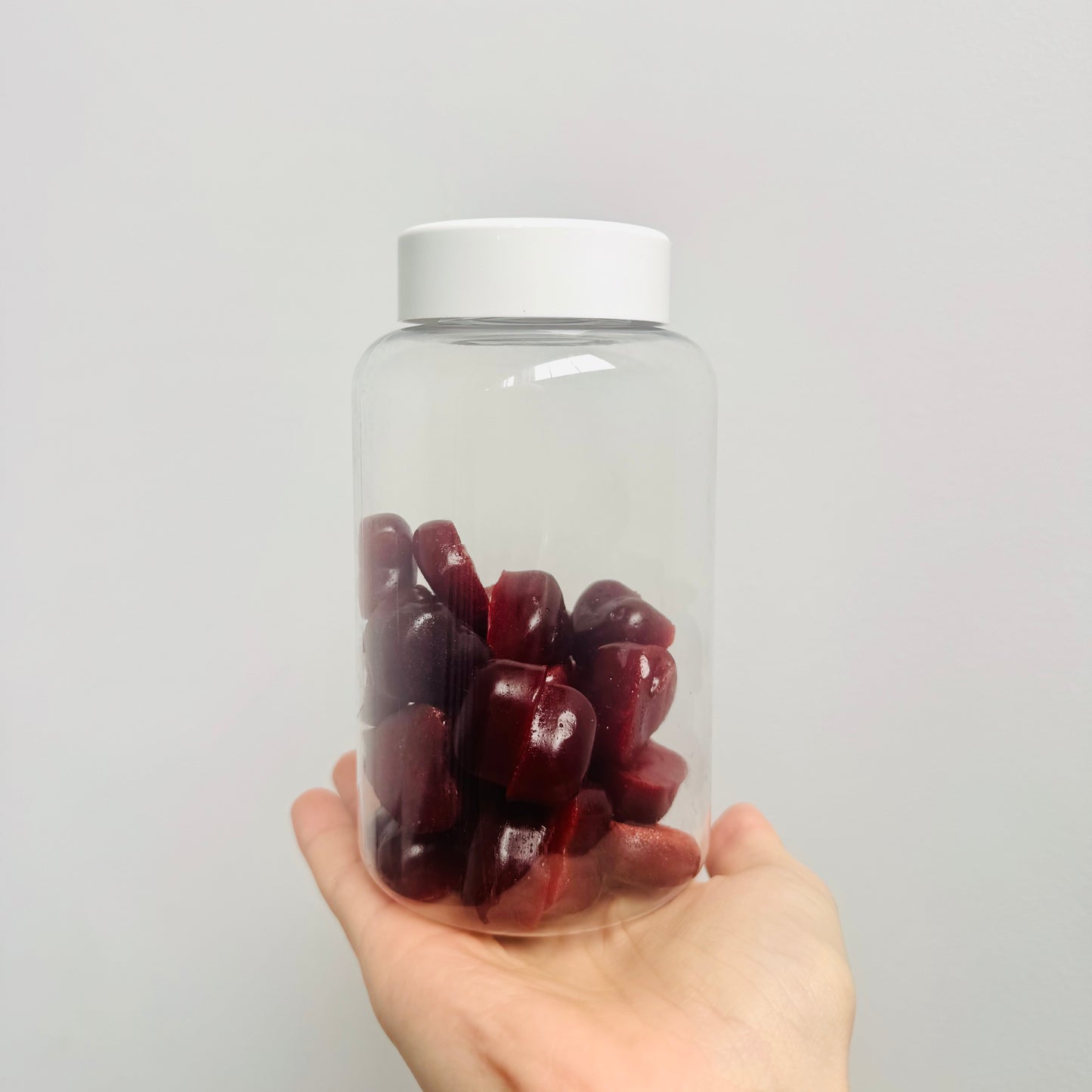 Terceirização de Gummies Cabelo Pele e Unha CORAÇÃO (500-1000 unidades) 30 gomas