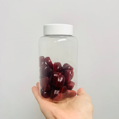 Terceirização de Gummies Cabelo Pele e Unha CORAÇÃO (500-1000 unidades) 30 gomas