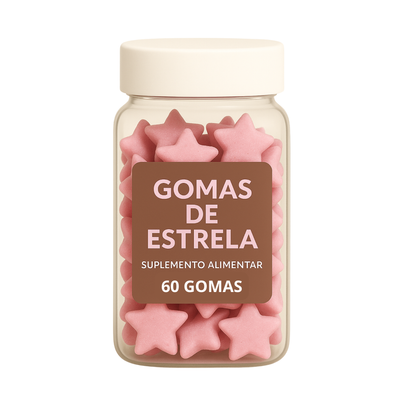 Terceirização de Gummies de Creatina ESTRELA (500-1000 unidades) 60 gomas