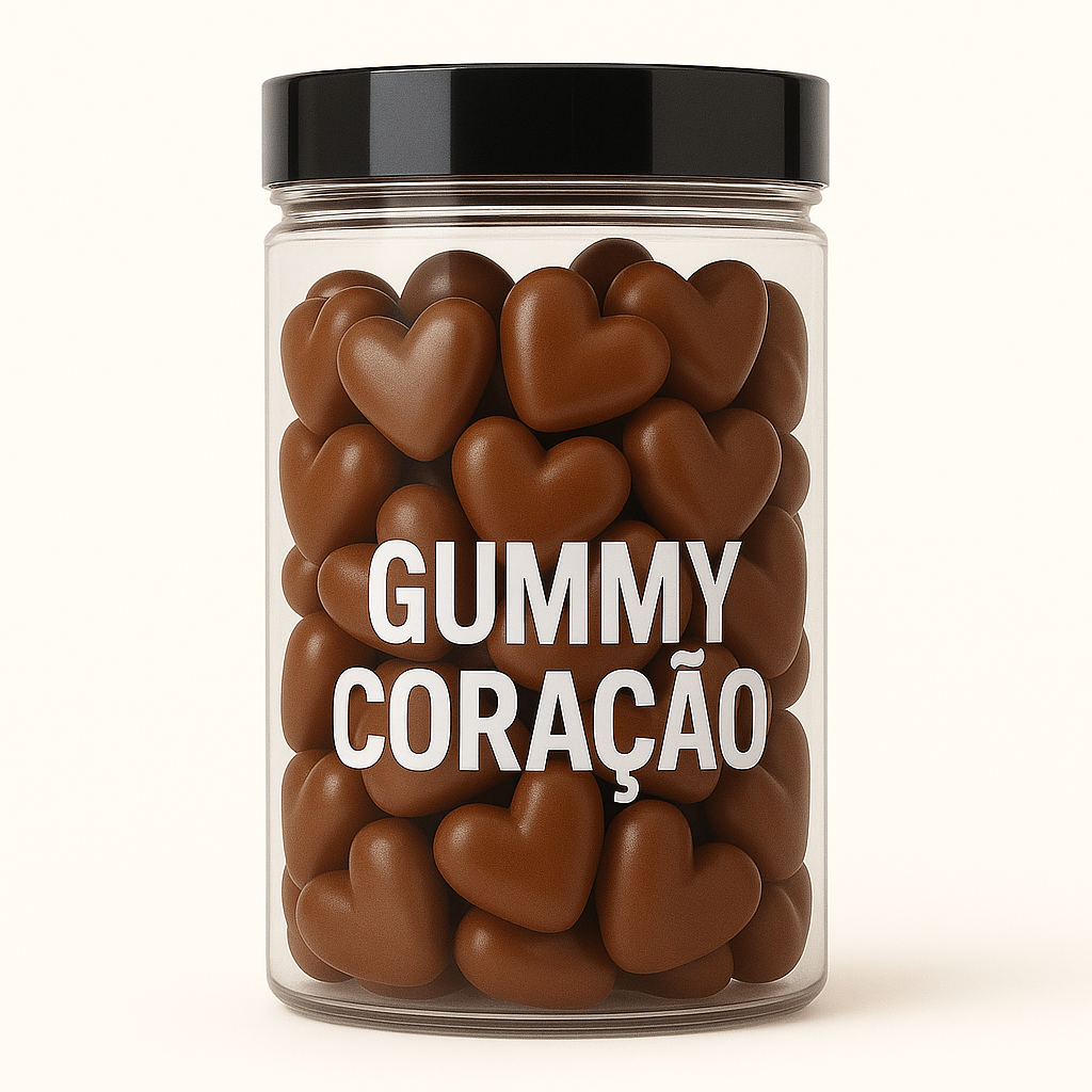 Terceirização de Gummies Whey CORAÇÃO (500-1000 unidades) 120 gomas