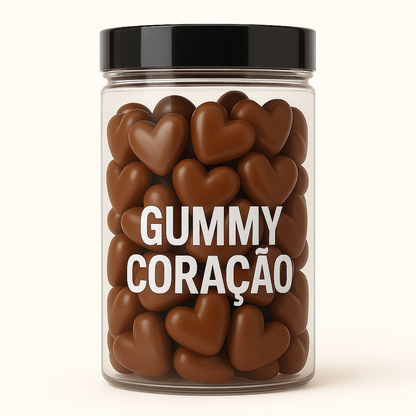 Terceirização de Gummies Whey CORAÇÃO (500-1000 unidades) 120 gomas